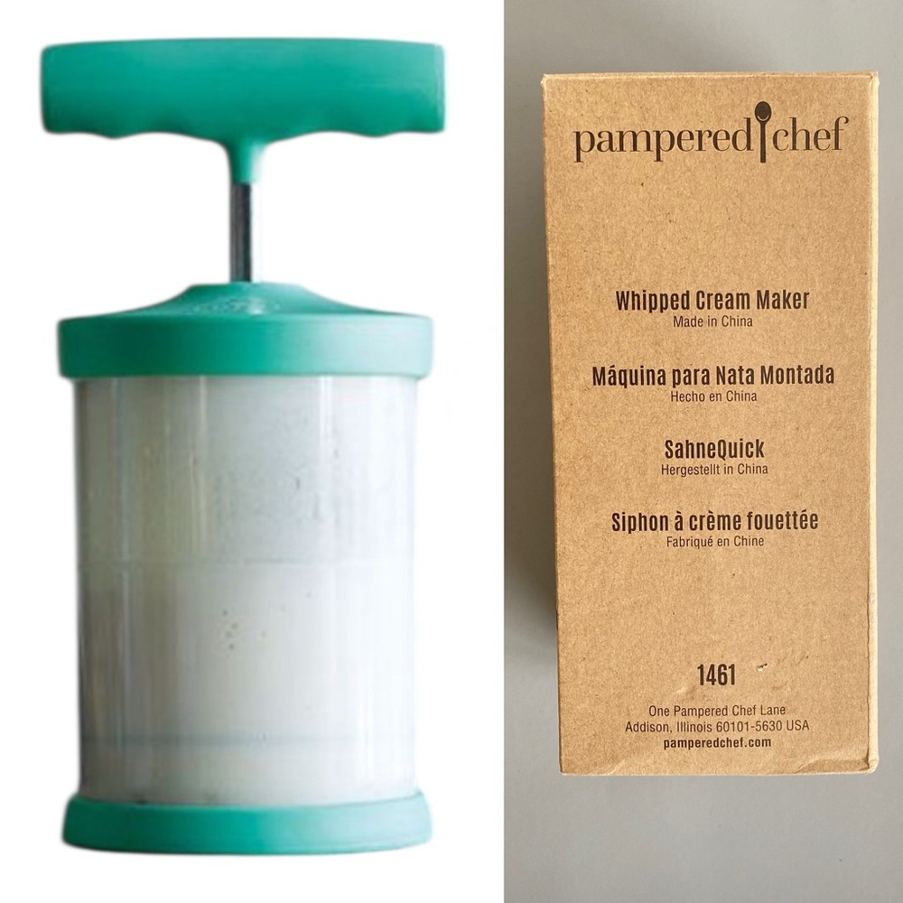 Pampered Chef Whipped Cream Maker NIB